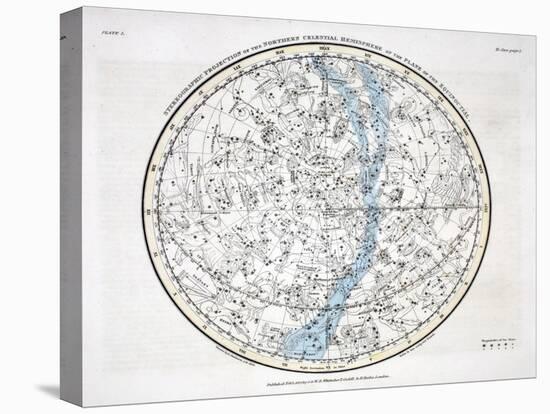 The Northern Hemisphere, from 'A Celestial Atlas' 1822-Alexander Jamieson-Premier Image Canvas