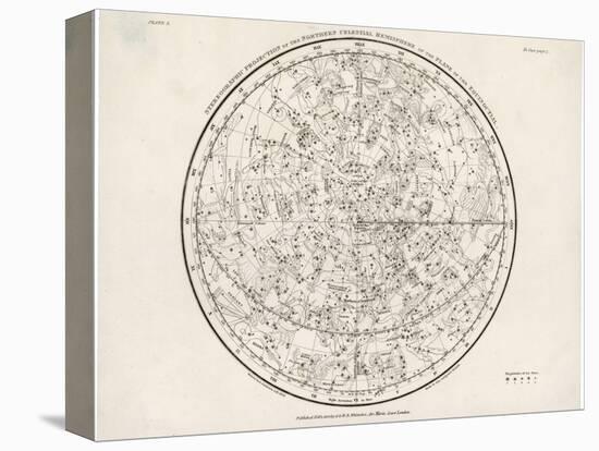 The Northern Hemisphere Including the Signs of the Zodiac-null-Premier Image Canvas