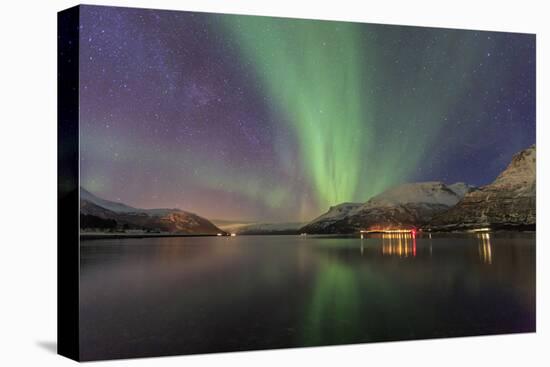 The Northern Lights Illuminates the Icy Sea, Troms-Roberto Moiola-Premier Image Canvas