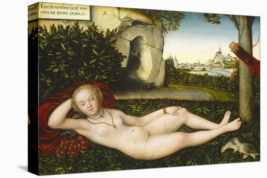 The Nymph of the Spring, after 1537-Lucas Cranach the Elder-Premier Image Canvas
