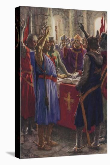 The Oath of the English Barons, 1214-Arthur C. Michael-Premier Image Canvas