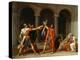 The Oath of the Horatii-Jacques Louis David-Premier Image Canvas