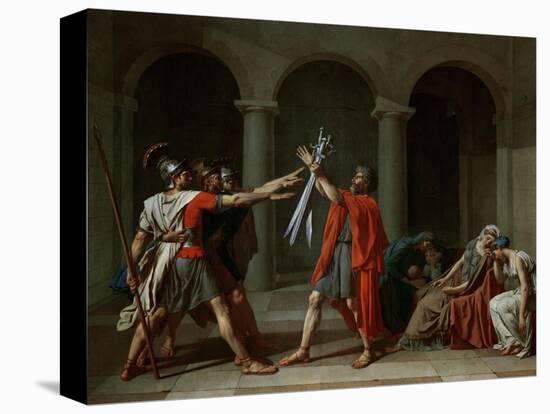 The Oath of the Horatii-Jacques-Louis David-Premier Image Canvas