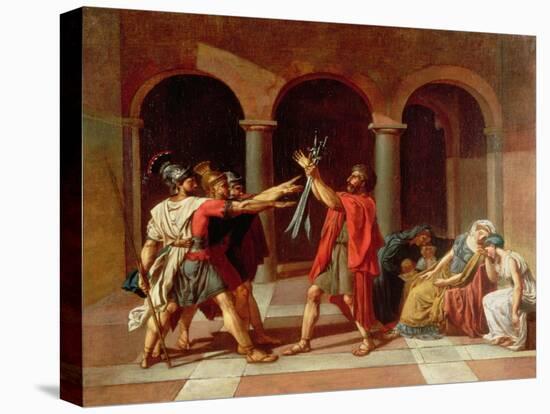 The Oath of the Horatii-Jacques-Louis David-Premier Image Canvas