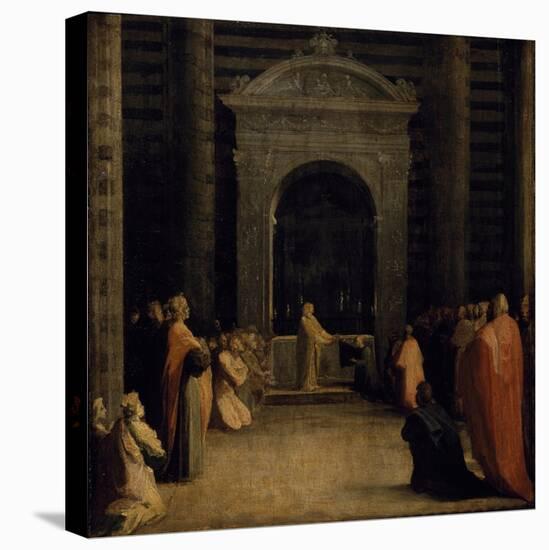 The Offering of the Keys of the City of Siena to the Virgin, on or after 1526-Domenico Beccafumi-Premier Image Canvas