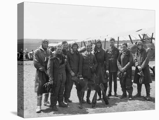 The Officers of a Flight-null-Premier Image Canvas