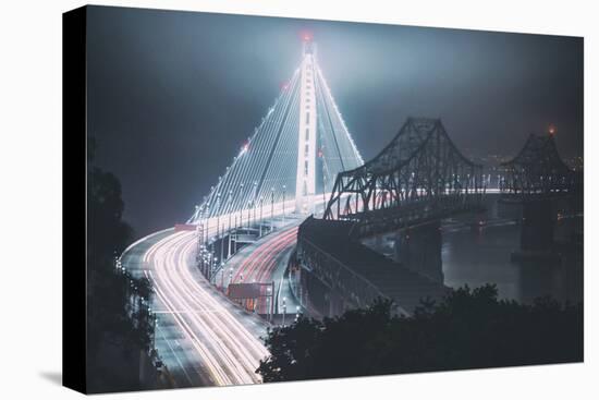 The Old and The New Bay Bridge, Oakland, San Francisco-Vincent James-Premier Image Canvas