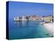 The Old City Skyline and Beach, Dubrovnik, Dalmatian Coast, Croatia-Steve Vidler-Premier Image Canvas