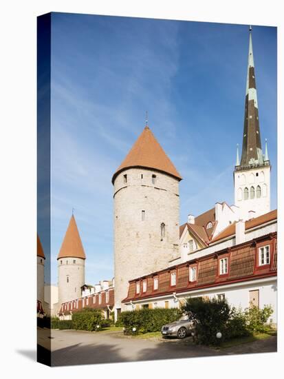 The Old City walls, Old Town, UNESCO World Heritage Site, Tallinn, Estonia, Europe-Ben Pipe-Premier Image Canvas