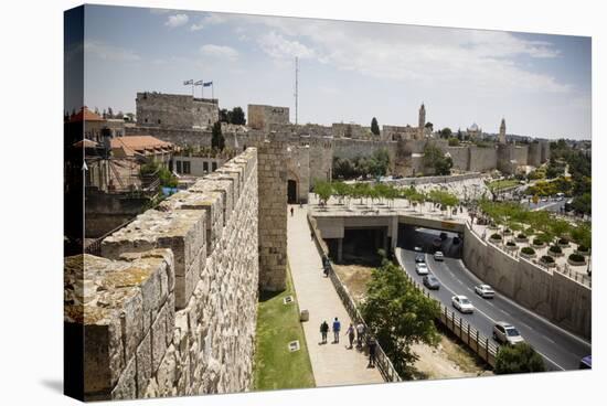 The Old City Walls, UNESCO World Heritage Site, Jerusalem, Israel, Middle East-Yadid Levy-Premier Image Canvas