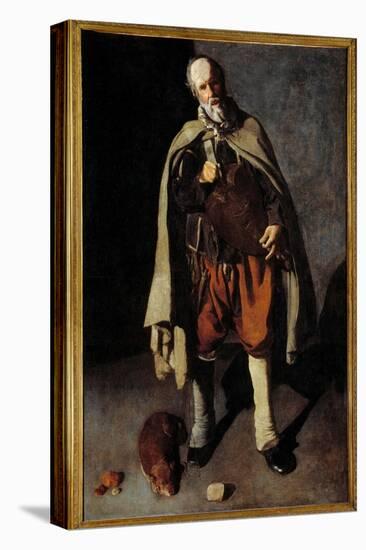 The Old Dog. Painting by George of the Tower (1593-1652), 17Th Century. Dim. 1,86X1,2M. Bergues, Mu-Georges De La Tour-Premier Image Canvas