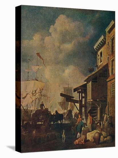 'The Old East India Wharf, London Bridge', c1700-1740, (1904)-Peter Monamy-Premier Image Canvas