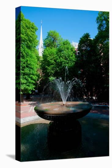 The Old North Church (and fountain) is officially known as Christ Church in the City of Boston,...-null-Premier Image Canvas