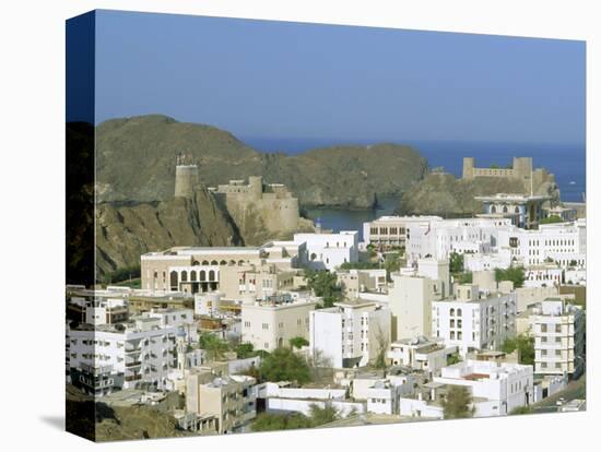 The Old Quarter and Fort Jalali, Muscat, Oman, Middle East-J P De Manne-Premier Image Canvas