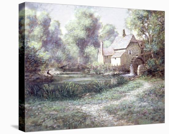 The Old Watermill-Jon McNaughton-Stretched Canvas