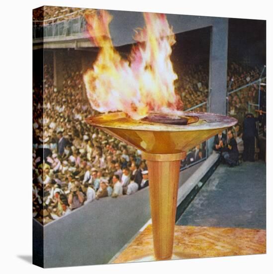 The Olympic Flame at the 1956 Melbourne Olympics-null-Premier Image Canvas