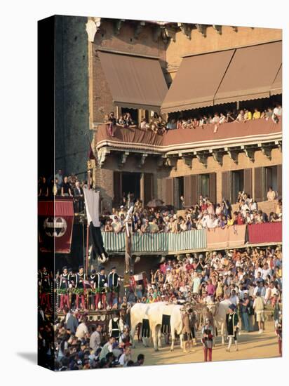 The Opening Parade of the Palio Horse Race, Siena, Tuscany, Italy, Europe-Upperhall Ltd-Premier Image Canvas