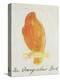 The Orange Colour Bird, from "Sixteen Drawings of Comic Birds"-Edward Lear-Premier Image Canvas