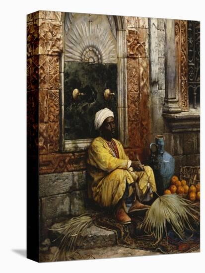 The Orange Seller-Ludwig Deutsch-Premier Image Canvas