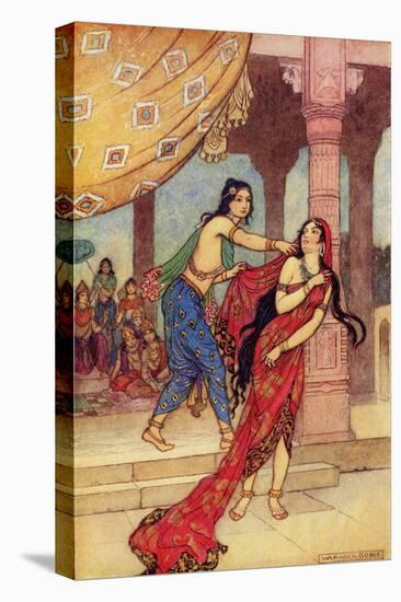The Ordeal of Queen Draupadi-Warwick Goble-Premier Image Canvas