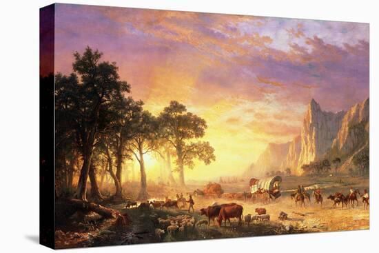 The Oregon Trail, 1869-Albert Bierstadt-Premier Image Canvas