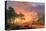 The Oregon Trail-Albert Bierstadt-Stretched Canvas