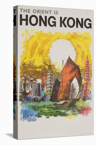 The Orient Is Hong Kong Travel Poster-null-Premier Image Canvas