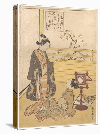 The Oriental Arts : from the Series Six Tama River Par Harunobu, Suzuki (1724-1770). Colour Woodcut-Suzuki Harunobu-Premier Image Canvas