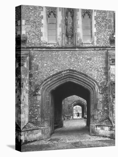 The Outer Gate of Winchester College Which Dates from 1395-Cornell Capa-Premier Image Canvas