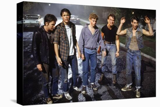 THE OUTSIDERS, 1982 directed by FRANCIS FORD COPPOLA Emilio Estevez, Rob Lowe, Thomas C. Howell, Pa-null-Stretched Canvas