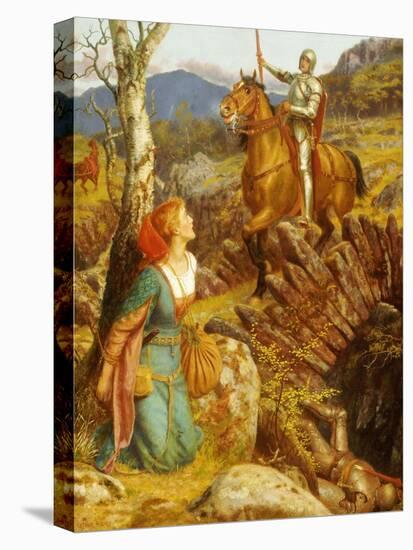 The Overthrowing of the Rusty Knight-Arthur Hughes-Premier Image Canvas