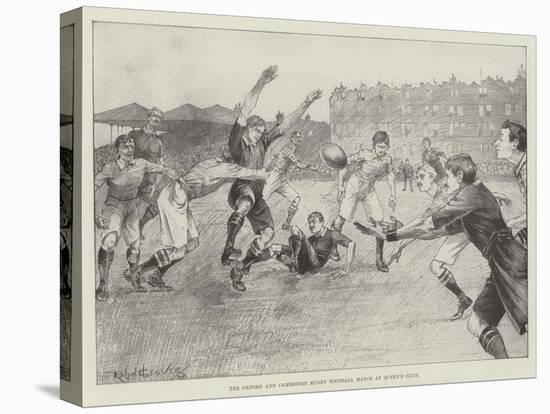 The Oxford and Cambridge Rugby Football Match at Queen's Club-Ralph Cleaver-Premier Image Canvas