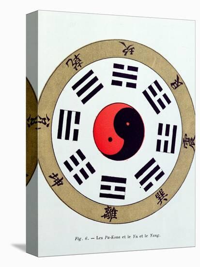 The Pa-Kua Symbol, Showing the Symbols For the Eight Changes, the Trigrams and Yin and Yang-null-Premier Image Canvas