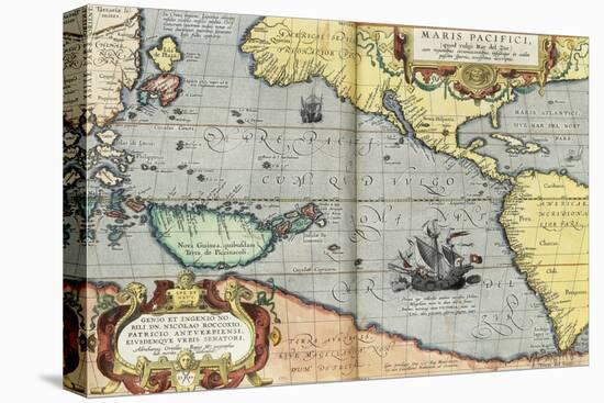 The Pacific Ocean, 1592-Abraham Ortelius-Premier Image Canvas