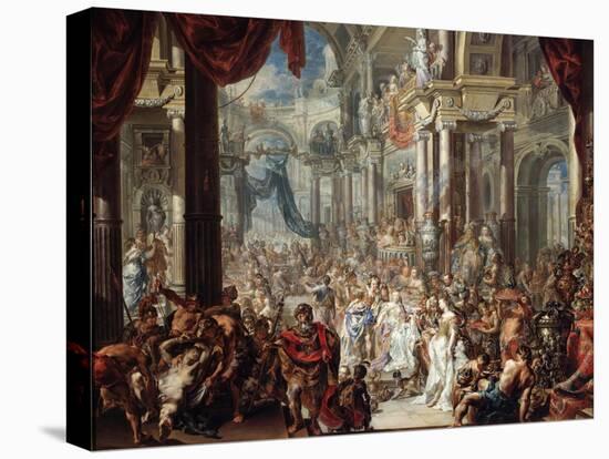 The Parable of the Wedding Feast, 1737-Johann Georg Platzer-Premier Image Canvas