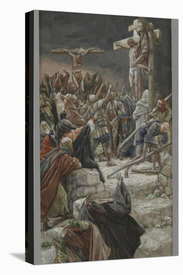 The Pardon of the Good Thief, Illustration from 'The Life of Our Lord Jesus Christ', 1886-94-James Tissot-Premier Image Canvas