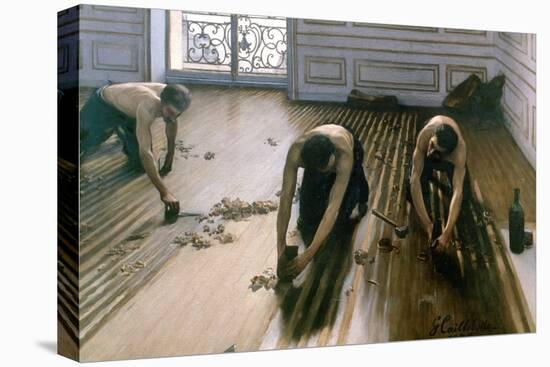 'The Parquet Planers', 1875. Artist: Gustave Caillebotte-Gustave Caillebotte-Premier Image Canvas