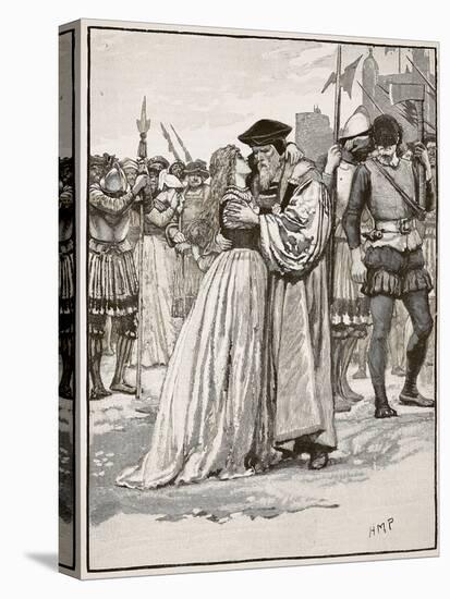 The Parting of Sir Thomas More and His Daughter-English School-Premier Image Canvas