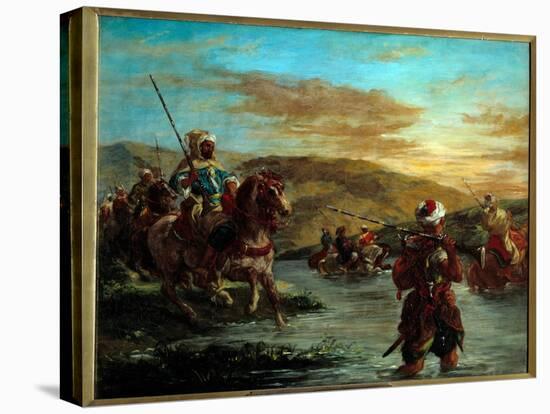 The Passage of a Gue in Morocco. Painting by Eugene Delacroix (1798-1863), 1858. H S/T. Dim: 0.60 X-Ferdinand Victor Eugene Delacroix-Premier Image Canvas