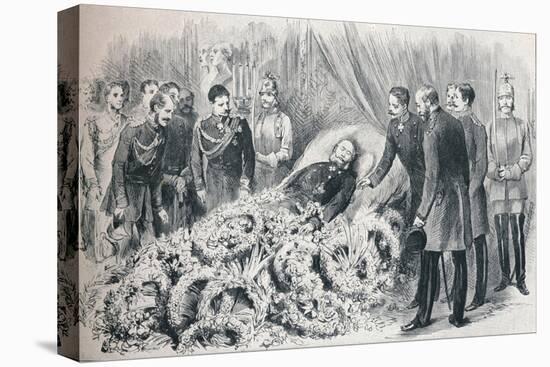 The passing of the first German Emperor: the deathbed of William I, 1888 (1911)-Unknown-Premier Image Canvas