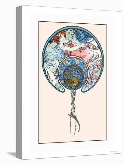 The Passing Wind Takes Youth Away-Alphonse Mucha-Stretched Canvas