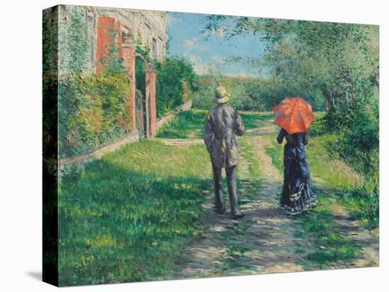 The Path Uphill, 1881 (Oil on Canvas)-Gustave Caillebotte-Premier Image Canvas