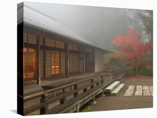The Pavilion at the Portland Japanese Garden, Oregon, USA-William Sutton-Premier Image Canvas