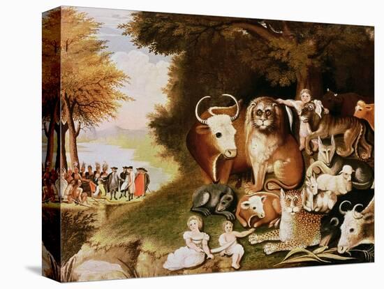 The Peaceable Kingdom, 1832-34 (See also 84503)-Edward Hicks-Premier Image Canvas