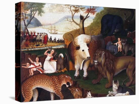 The Peaceable Kingdom-Edward Hicks-Premier Image Canvas