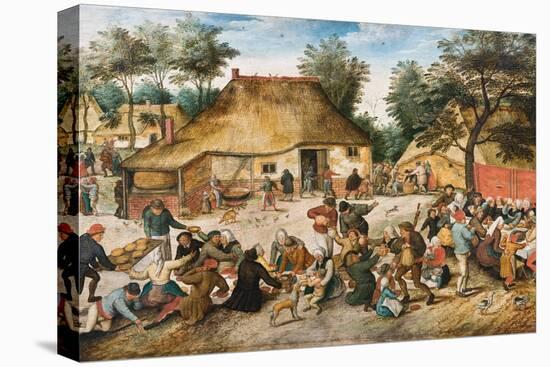 The Peasant Wedding - Peinture De Pieter Brueghel, the Younger (Le Jeune Ou D'enfer) (1564-1638) --Pieter the Younger Brueghel-Premier Image Canvas