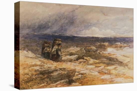 The Peat Gatherers near Bettws Y Coed, North Wales watercolor-David Cox-Premier Image Canvas