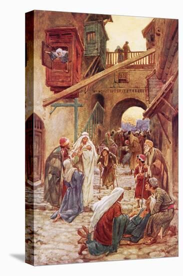 The People of Capernaum Bringing Jesus Many to Heal-William Brassey Hole-Premier Image Canvas