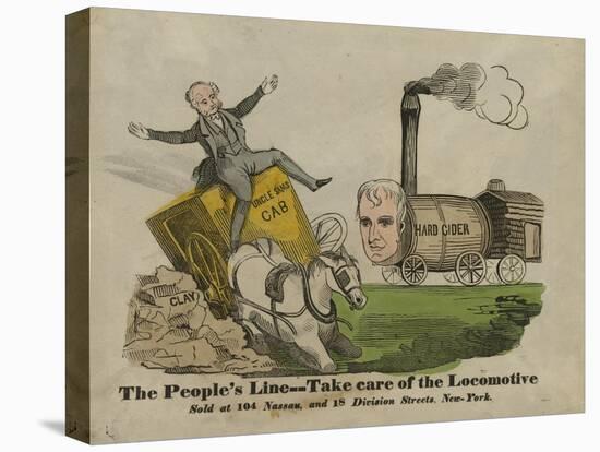 The people's line--Take care of the locomotive, 1840-American School-Premier Image Canvas