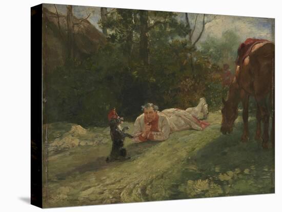 The Performing Dog, C. 1875-John Lewis Brown-Premier Image Canvas
